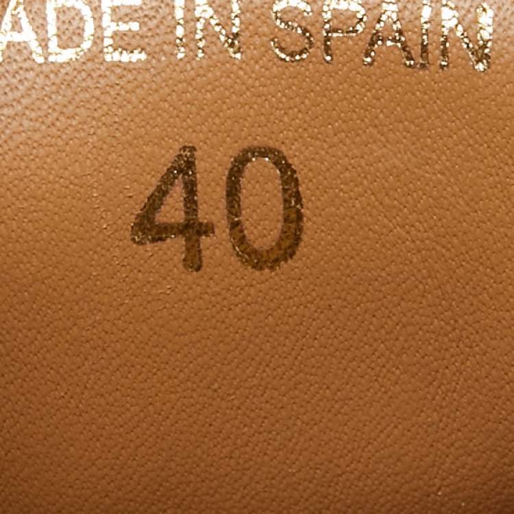 Pre Owned Christian Louboutin Blue Suede Orlato Espadrilles Size 40  