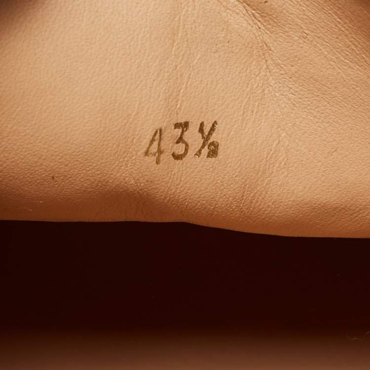 Pre Owned Christian Louboutin Multicolor Canvas And Patent Floral Applique Slip On Sneakers  Size 43.5