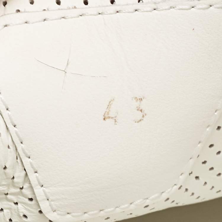 Pre Owned Christian Louboutin Tricolor Leather and Suede My K Low Sneakers Size 43