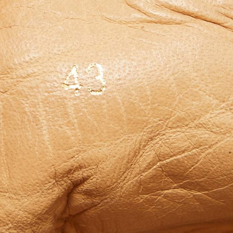 Pre Owned Christian Louboutin Blue Suede Reglisse High Top Sneakers Size 43