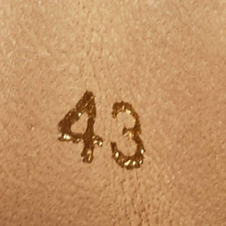 مملوكة مسبقًا Christian Louboutin Black Suede Louise Spike Low Top Sneakers Size 43 