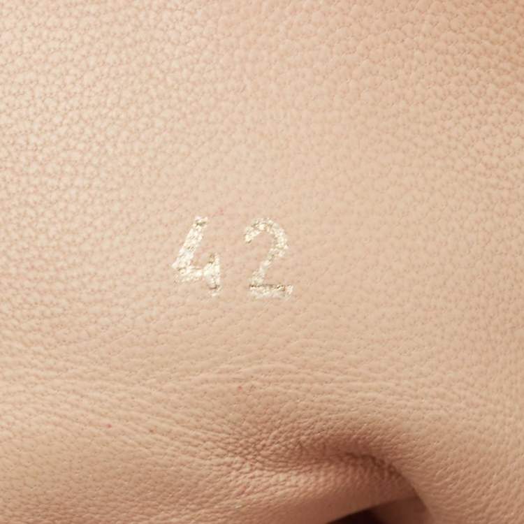 Pre Owned Christian Louboutin Two Tone Leopard Print Calf Hair Louis Spikes Sneakers Size 42