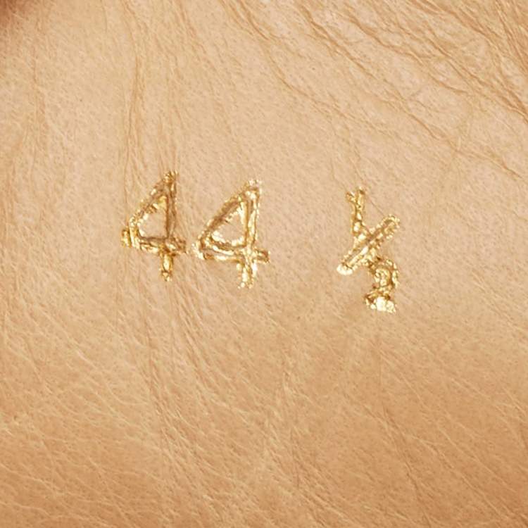 Pre Owned Christian Louboutin Brown Suede and Mesh Lou Spikes Sneakers Size 44.5