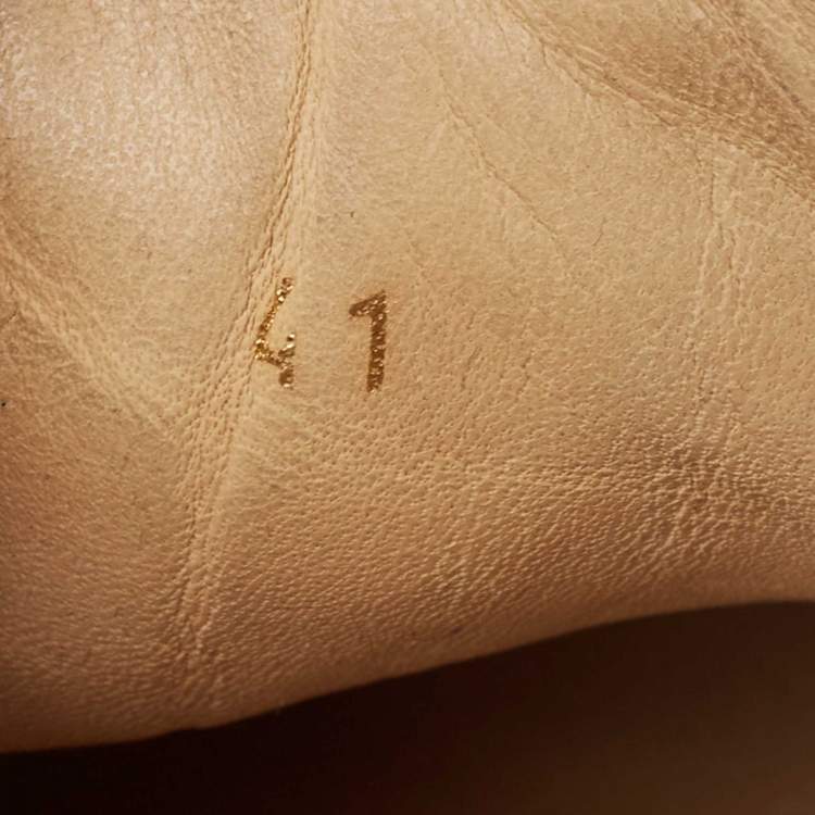 Pre Owned Christian Louboutin Tricolor Leather and Fabric Louis Junior Spikes Sneakers Size 41