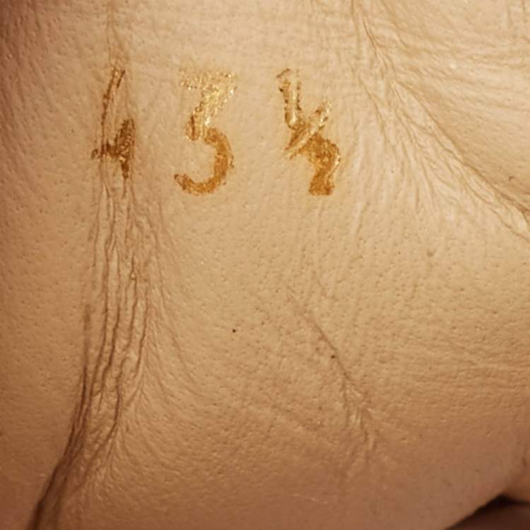 Pre Owned Christian Louboutin White Leather Studded Accents Sneakers Size 43.5