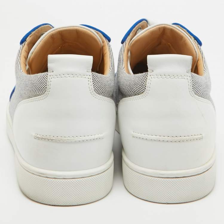 مملوكة مسبقًا Christian Louboutin Multicolor Canvas and Leather Rantulow Sneakers Size 45.5