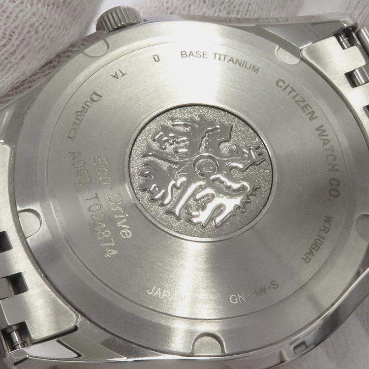 Pre Owned Citizen Eco-Drive A060-T024874 Automatic Blue Titanium Men's Wristwatch 38 mm