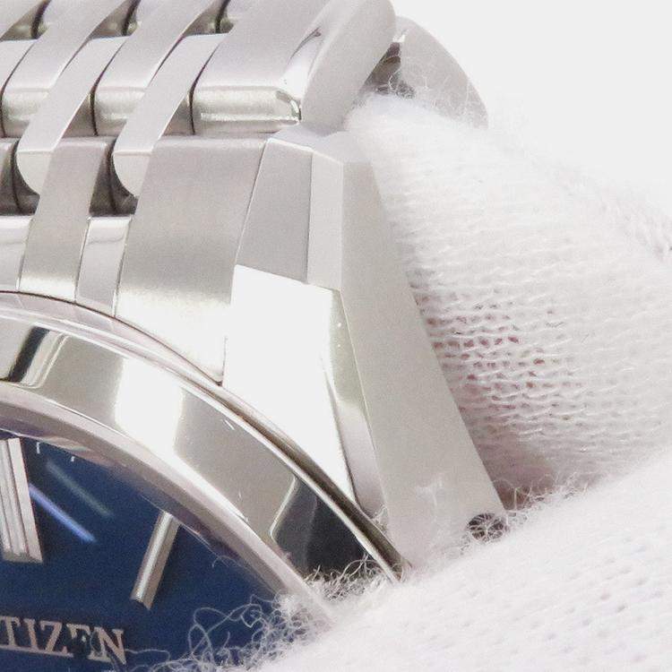 Pre Owned Citizen Eco-Drive A060-T024874 Automatic Blue Titanium Men's Wristwatch 38 mm