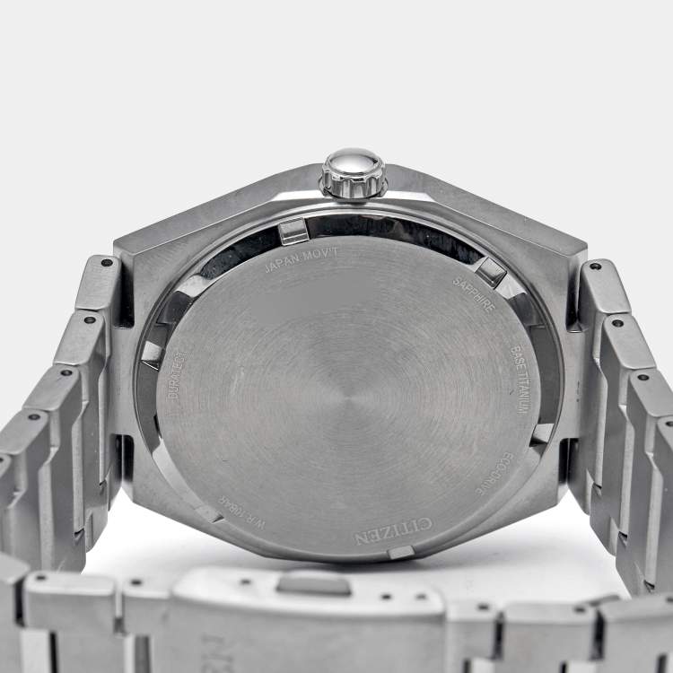 Pre Owned Citizen Zenshin Eco-Drive AW010-85L Blue Dial Duratect Super Titanium Men's Wristwatch 39 mm