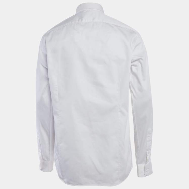 Pre Owned Class by Roberto Cavalli White Cotton Long Sleeve Shirt XXL