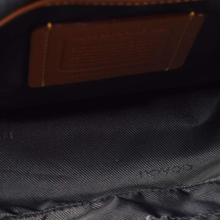 Pre Owned Coach Grey/White Siganture Jacquard Canvas League Messenger Bag