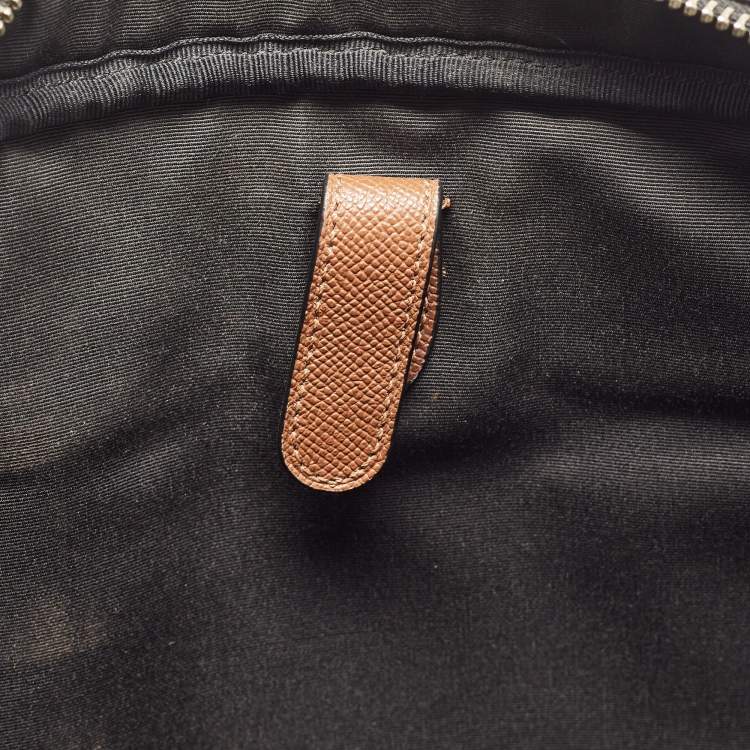 Pre Owned Coach Brown Leather Double Zip Metropolitan Briefcase Bag