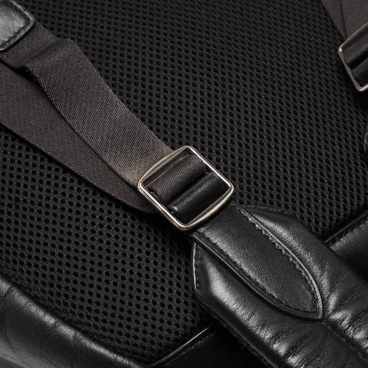 Pre Owned Coach Black Coated Canvas and Leather New Varsity Charles Backpack