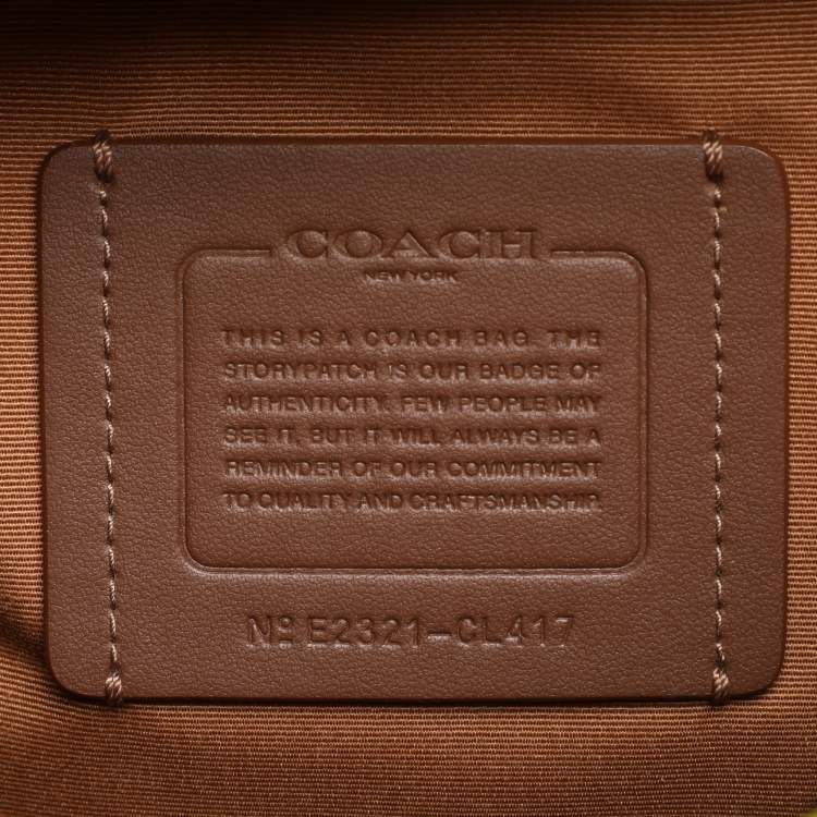 Pre Owned Coach  Colorblock Coated Canvas and Leather Track Backpack