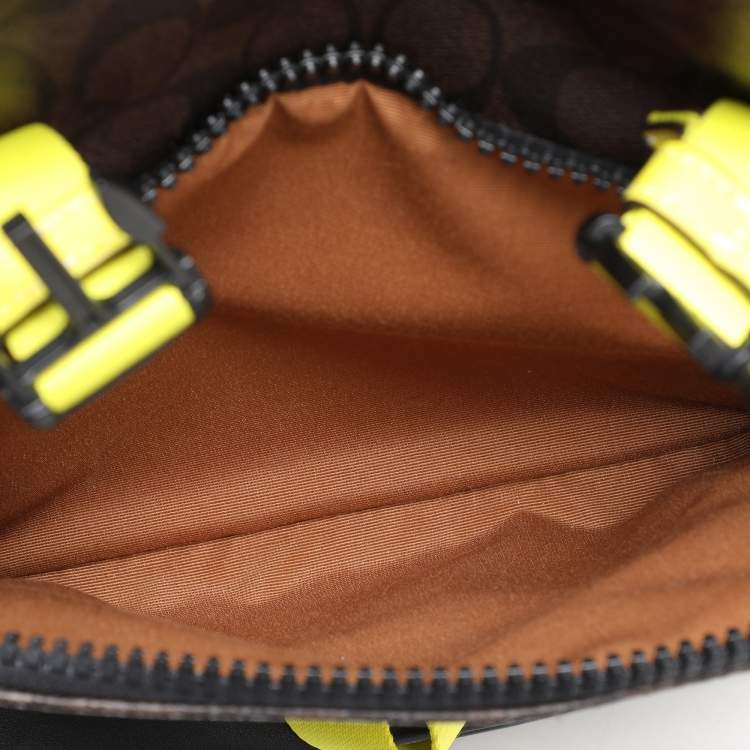 Pre Owned Coach  Colorblock Coated Canvas and Leather Track Backpack