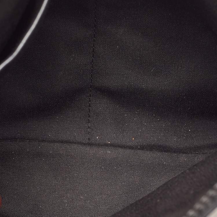 Pre Owned Coach Beige Signature Coated Canvas and Leather Carryall Pouch 