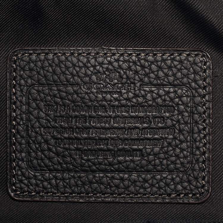Pre Owned Coach Black Leather Manhattan Backpack