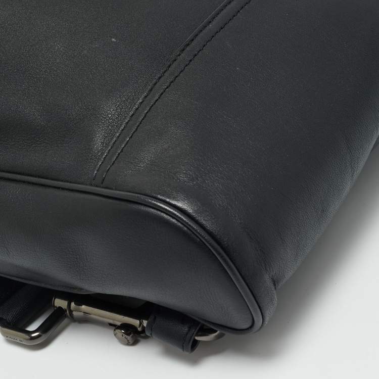 Pre Owned Coach Black Leather Graham Pack Bag