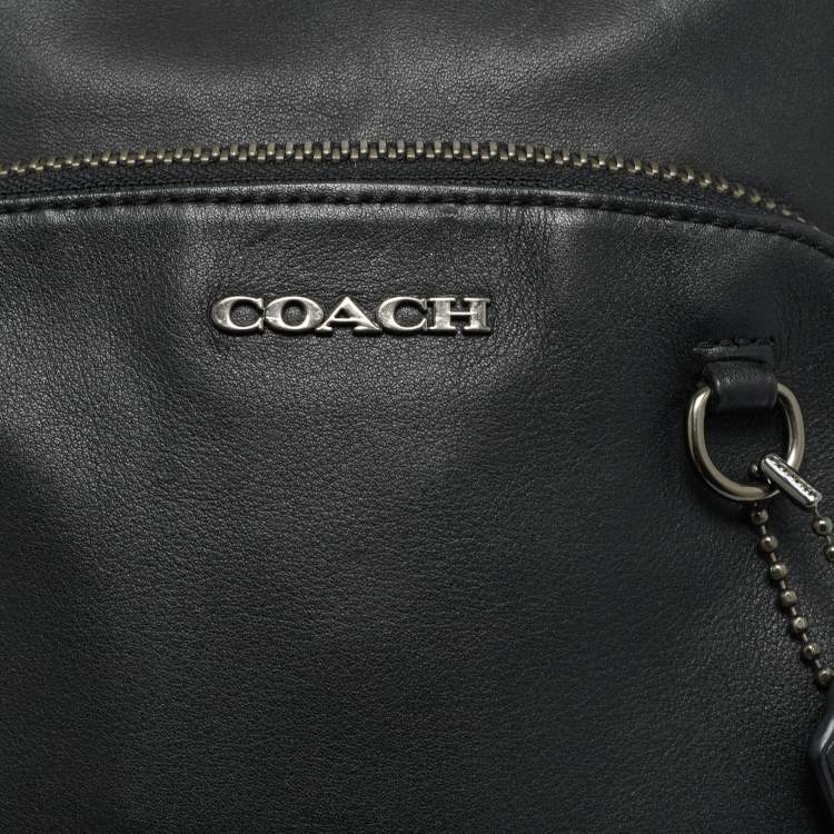 Pre Owned Coach Black Leather Graham Pack Bag