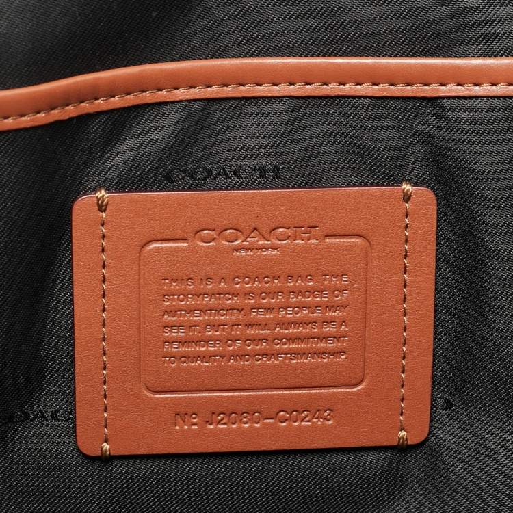 Pre Owned Coach Black Leather Gotham Folio Briefcase Bag