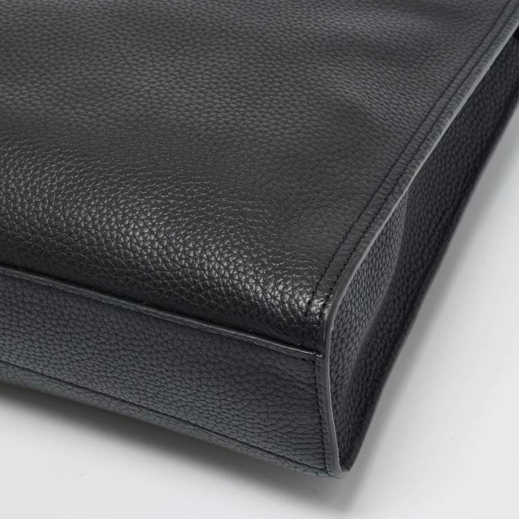 Pre Owned Coach Black Leather Gotham Folio Briefcase Bag