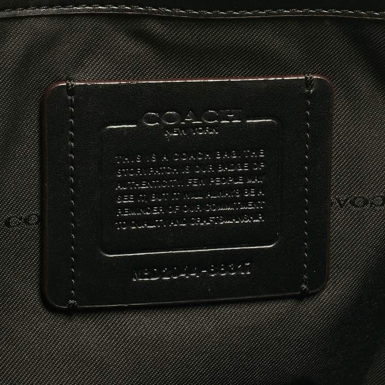 Pre Owned Coach Black Leather Metropolitan Soft Courier Messenger Bag