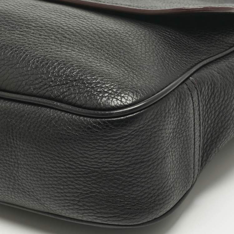 Pre Owned Coach Black Leather Metropolitan Soft Courier Messenger Bag