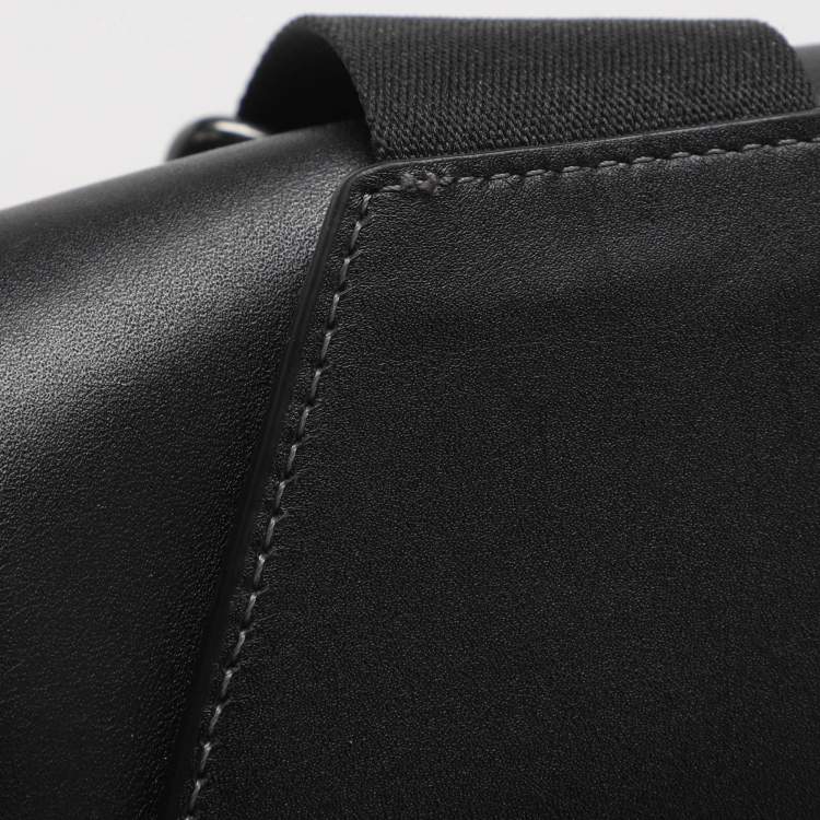 Pre Owned Coach Racer Black Leather Pack Bag