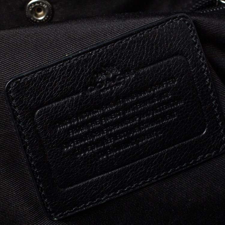 Pre Owned Coach Black Leather Campus Backpack