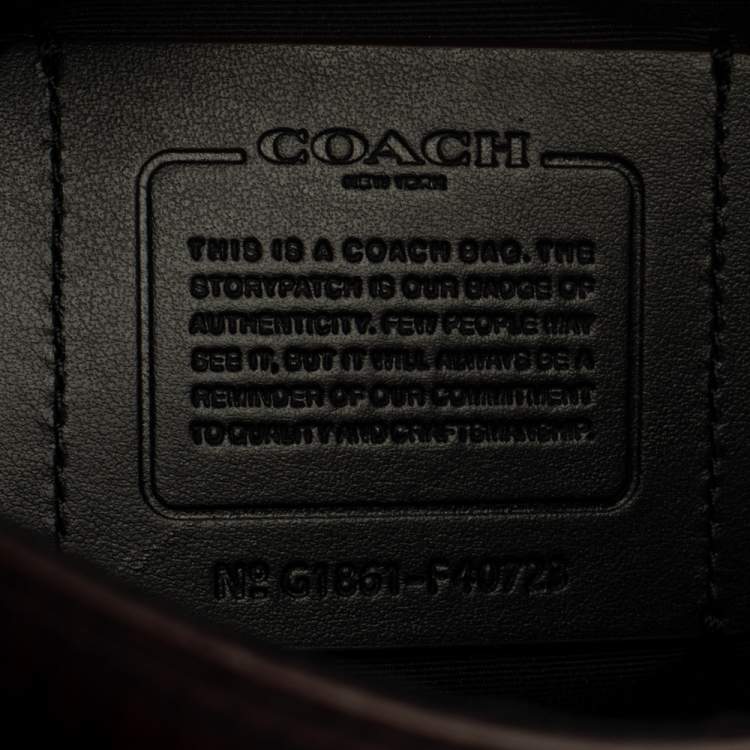 Pre Owned Coach Black/Red Plaid Print Coated Canvas and Leather Charles Messenger Bag