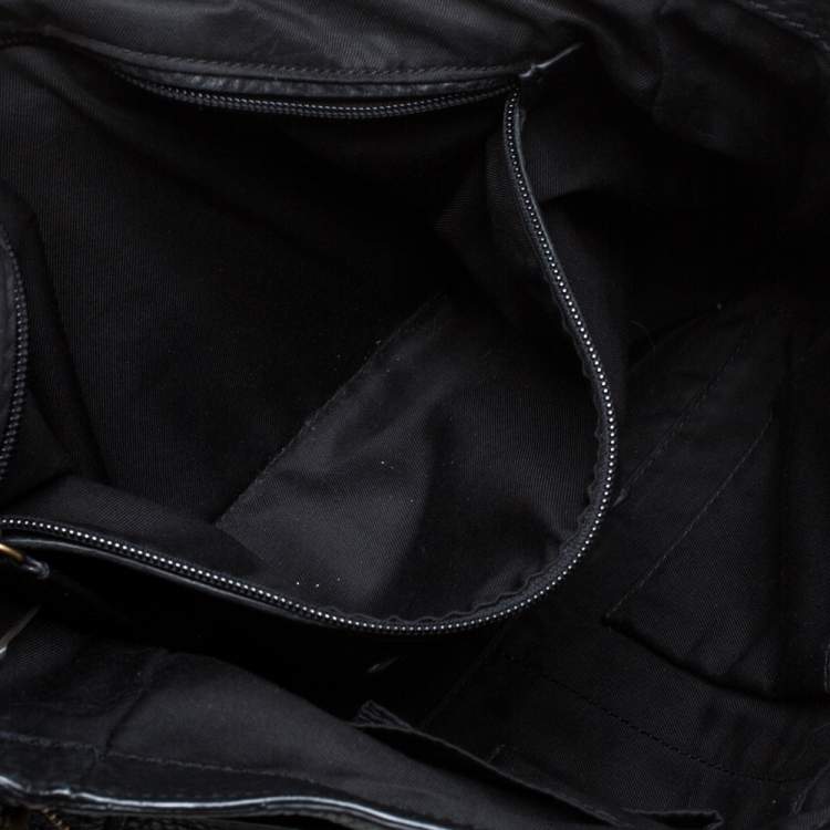 Pre Owned Coach Black Pebbled Leather Courier Legacy Messenger Bag