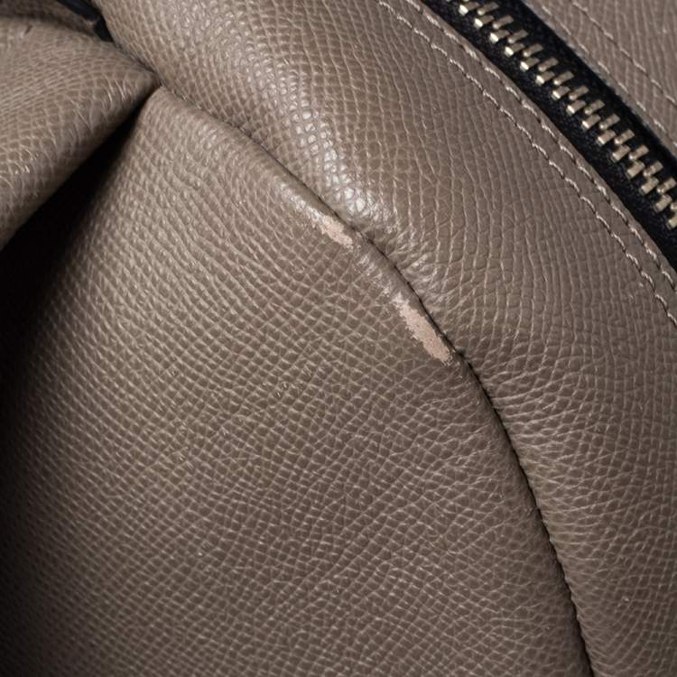 Pre Owned Coach Taupe Leather Backpack