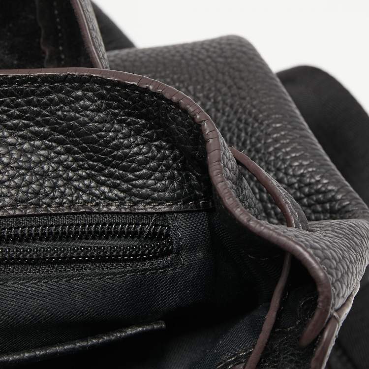 Pre Owned Coach Black Leather Manhattan Backpack 