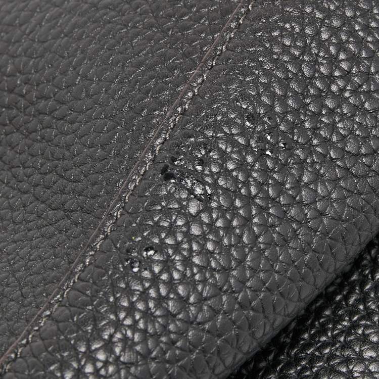 Pre Owned Coach Black Leather Manhattan Backpack 