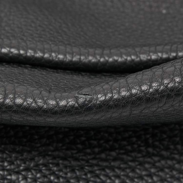 Pre Owned Coach Black Leather Manhattan Backpack 