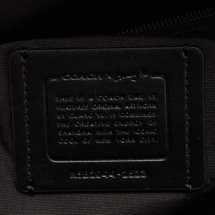 Pre Owned Coach Multicolor Signature Coated Canvas and Leather West Backpack 