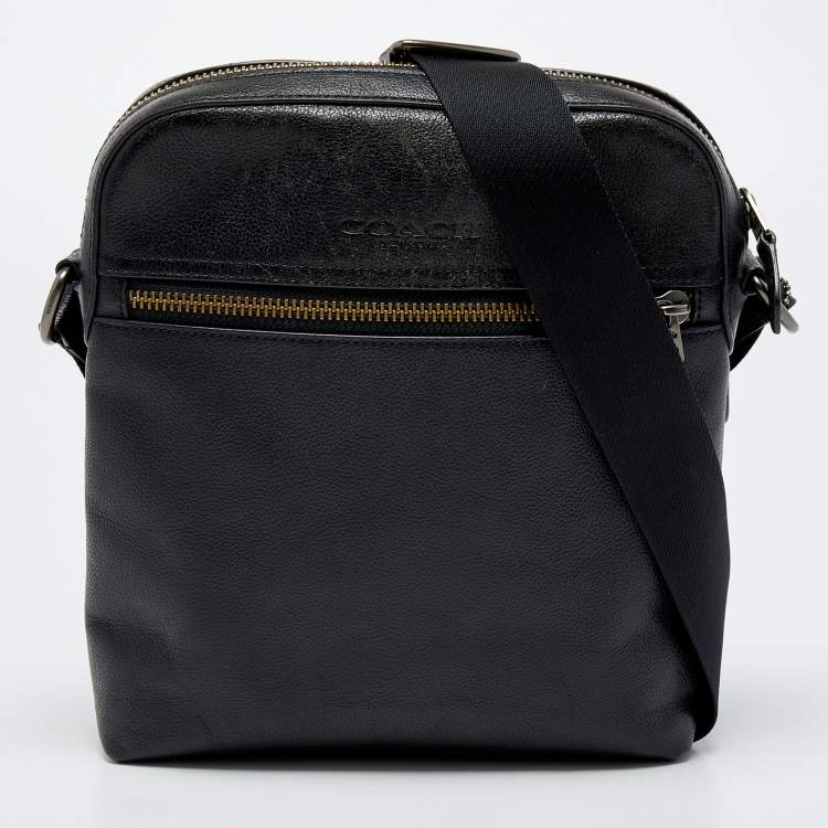 مملوكة مسبقًا Coach Black Leather Messenger Bag