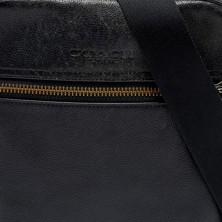 مملوكة مسبقًا Coach Black Leather Messenger Bag