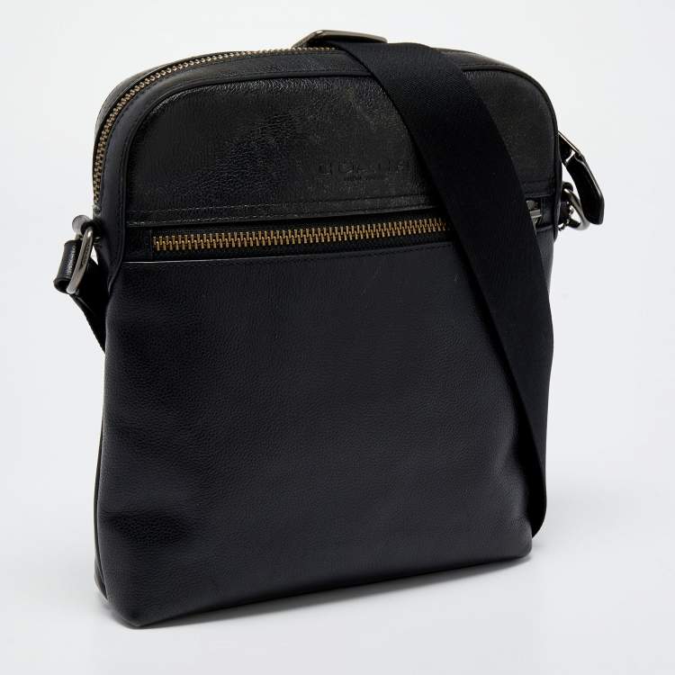 مملوكة مسبقًا Coach Black Leather Messenger Bag