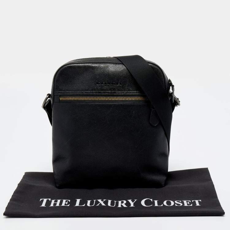مملوكة مسبقًا Coach Black Leather Messenger Bag