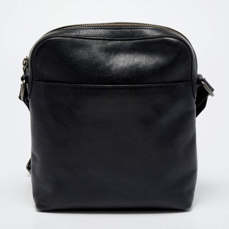 مملوكة مسبقًا Coach Black Leather Messenger Bag