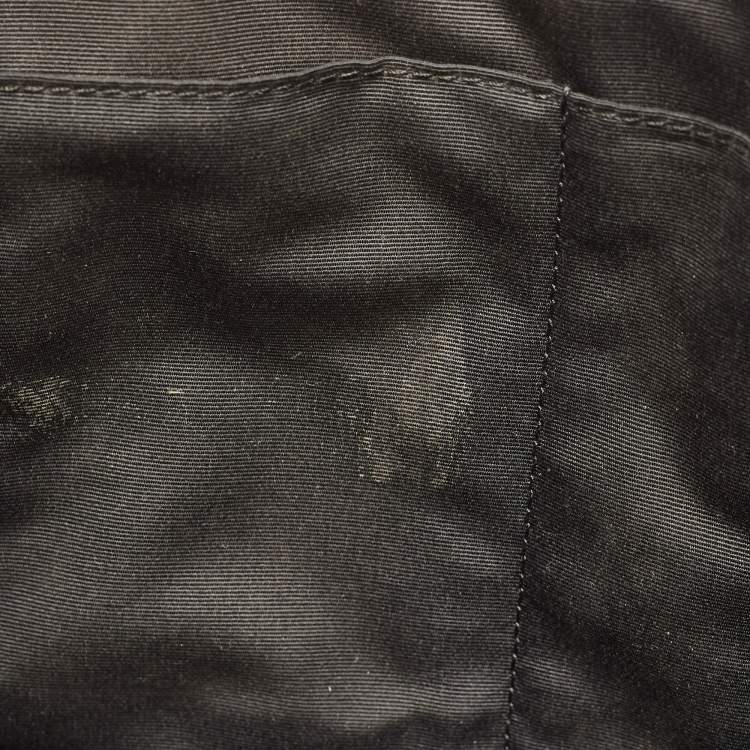 Pre Owned Coach Black Leather Perry Slim Laptop Bag