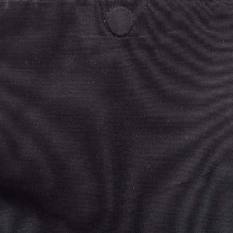 Pre Owned Coach Black/Brown Signature Coated Canvas and Leather Charles Messenger Bag
