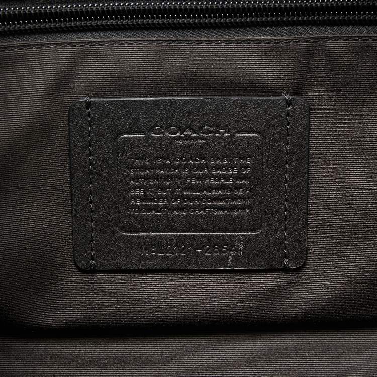 Pre Owned Coach Black Leather Charter Backpack