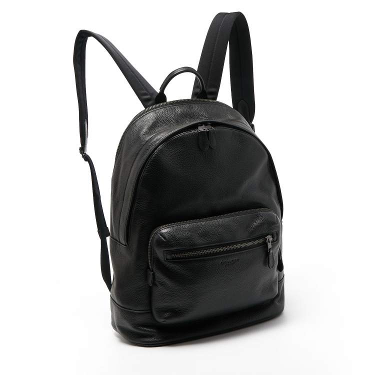 Pre Owned Coach Black Leather Charter Backpack