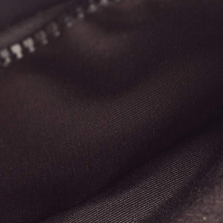 Pre Owned Coach Black/Grey Leather and Signature Coated Canvas Holden Crossbody Bag