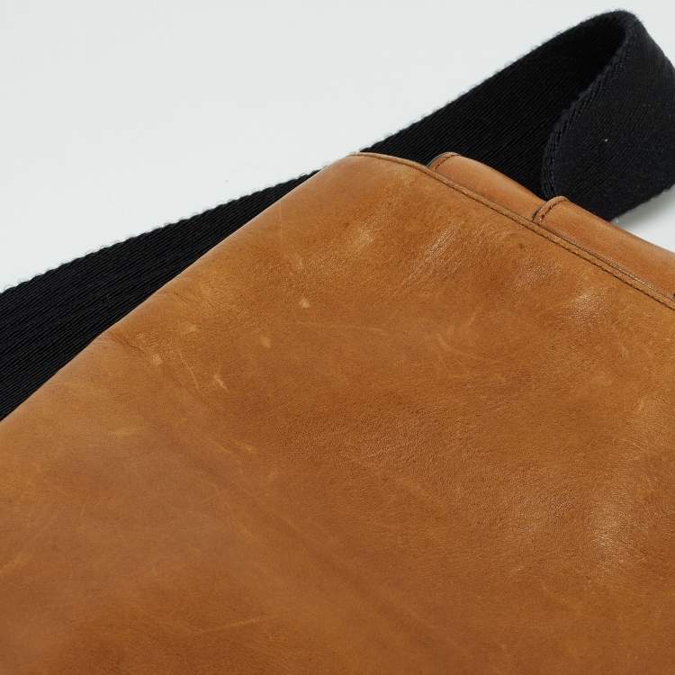 Pre Owned Coach Tan Leather Metropolitan Courier Messenger Bag