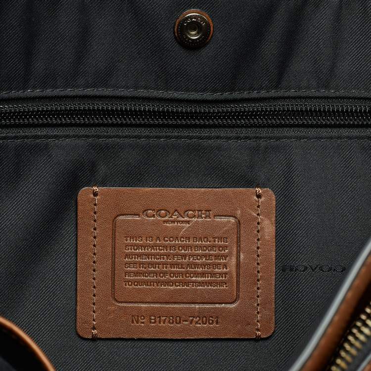 Pre Owned Coach Tan Leather Metropolitan Courier Messenger Bag