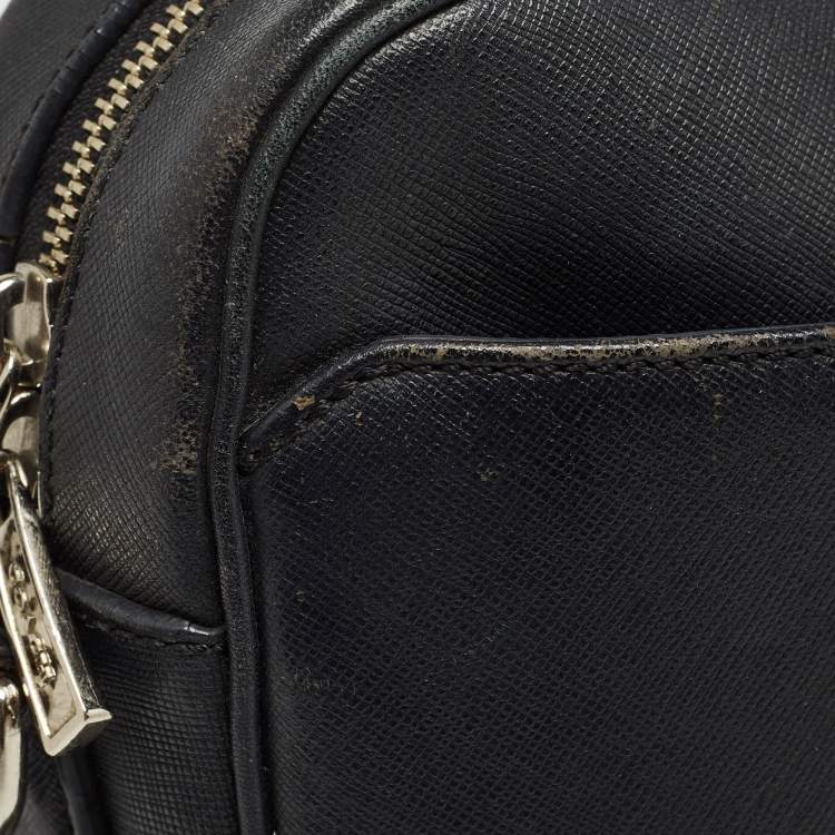 Pre Owned Coach Black Leather Metropolitan Briefcase/Laptop Bag