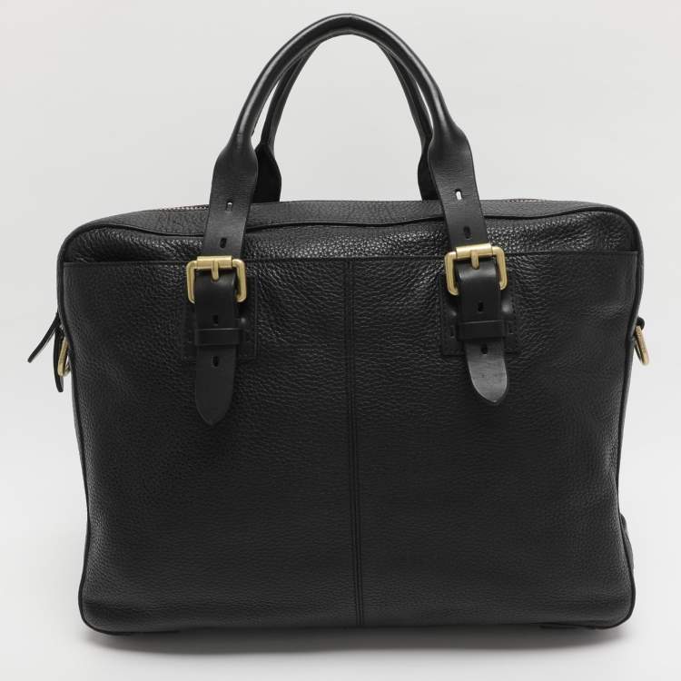 Pre Owned Cole Haan Black Leather Briefcases